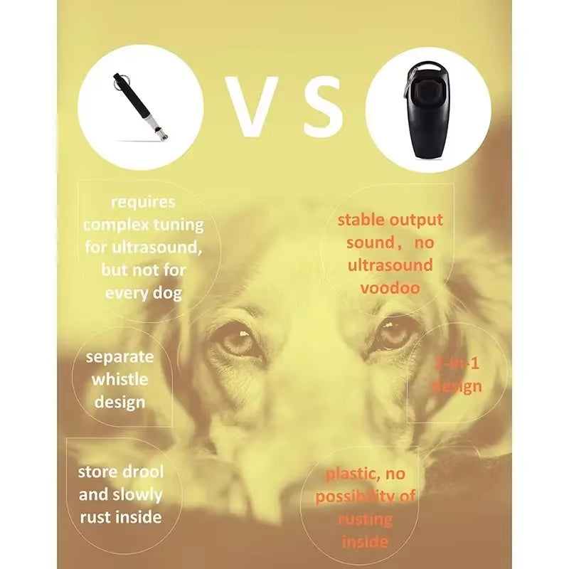 Dog Training Whistle Professional Effectively Stop Barking Hunting High-Frequency Pitch Recall-Dog Clicker Pet Obedience